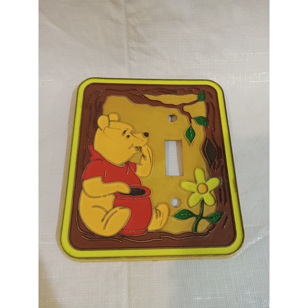 Vintage Disney Winnie the Pooh Light Switch Cover Plate Single Toggle Nursery